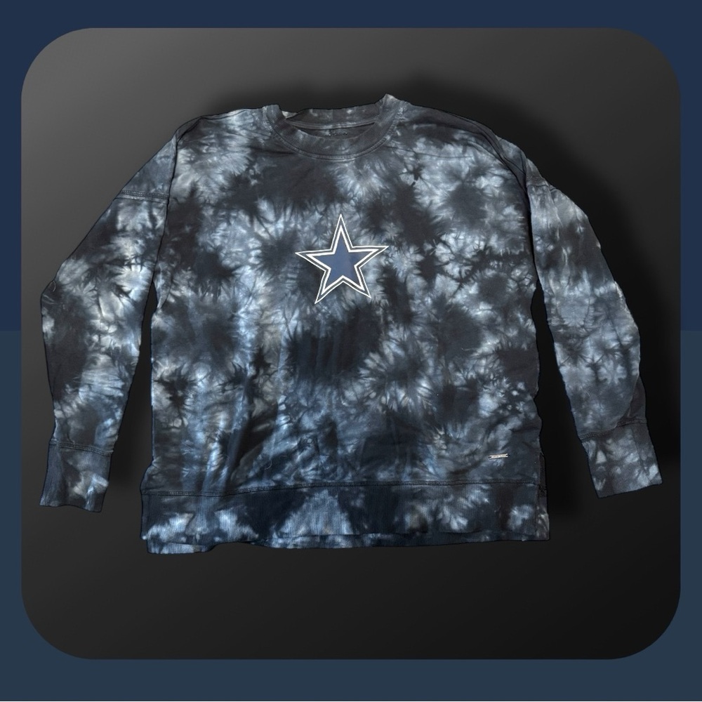 NFL by Michael Strahan Dallas Cowboys Tie-Dye Sweatshirt